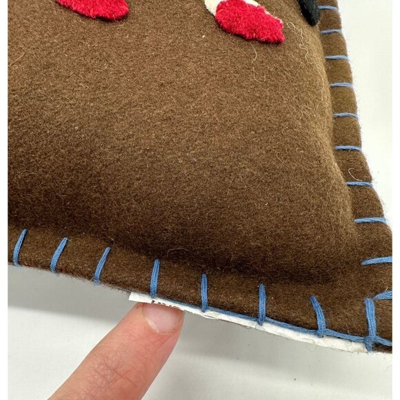 Vintage Bethany Lowe Halloween Pillow Decorative Throw Felt Jack O Lantern Cat - Picture 7 of 10